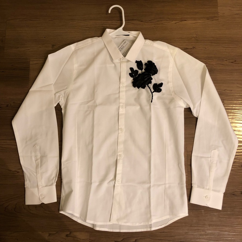 3D men flower shirt
